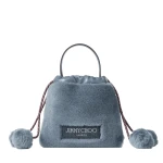 Blue Jimmy Choo Drawstring Pouch Top Handle | Clutch Bags