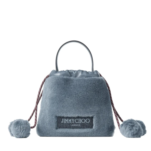 Blue Jimmy Choo Drawstring Pouch Top Handle | Clutch Bags