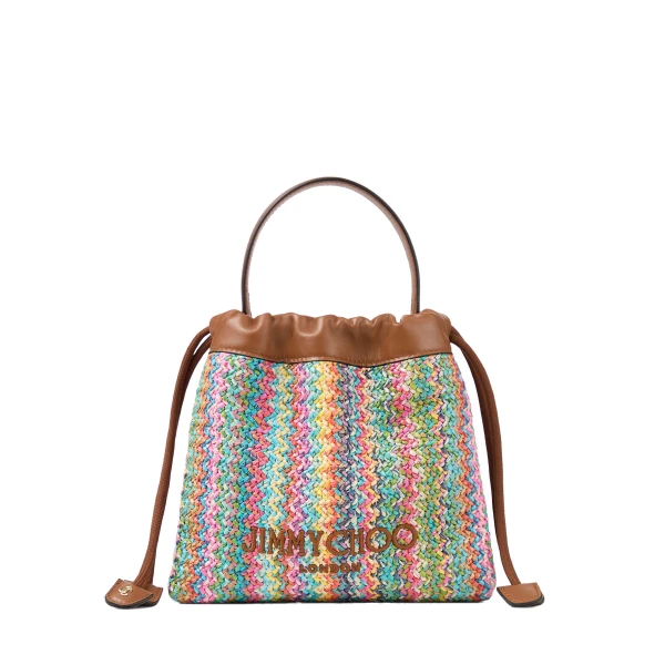 Multicolour Jimmy Choo Drawstring Pouch Top Handle | Clutch Bags