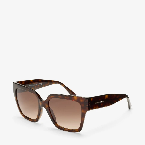 Havana Jimmy Choo Eli Sunglasses, view 2 | Sunglasses
