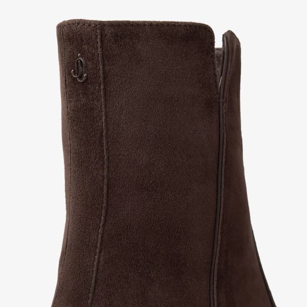 Chocolate Jimmy Choo Eliot Ankle Boot 45, view 3 | Boots
