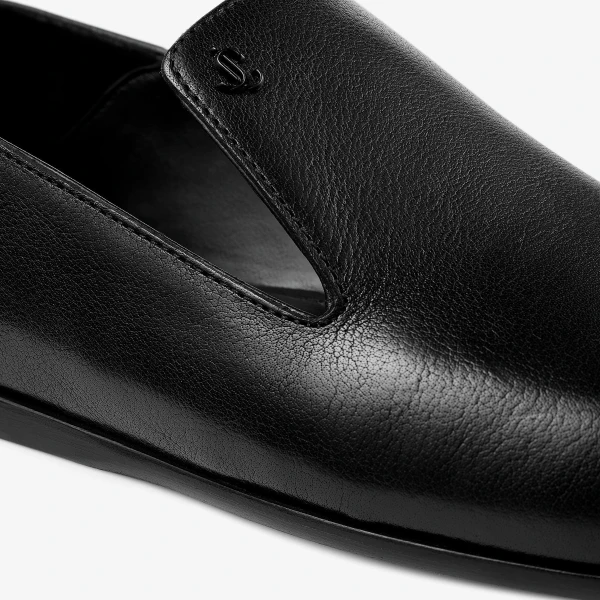 Black Jimmy Choo Eliot Slipper, view 3 | Flats