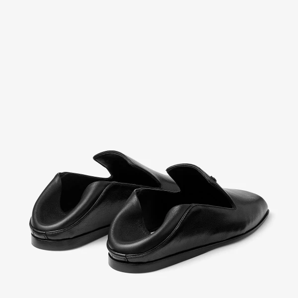 Black Jimmy Choo Eliot Slipper, view 4 | Flats