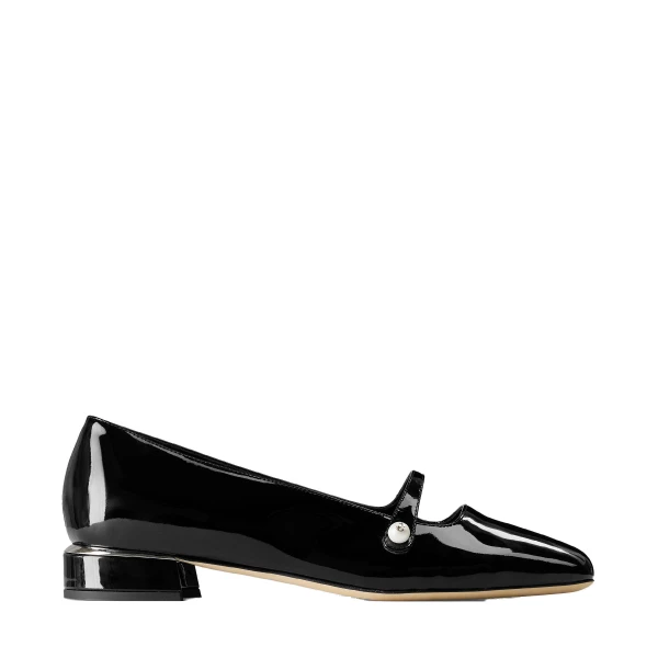 Black Jimmy Choo Elisa Ballerina Pumps | Flats