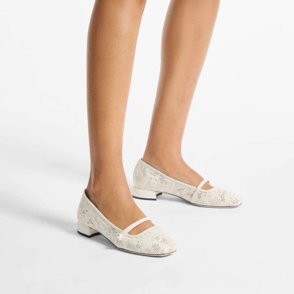 Latte Jimmy Choo Elisa Ballerina Pumps, view 2 | Flats