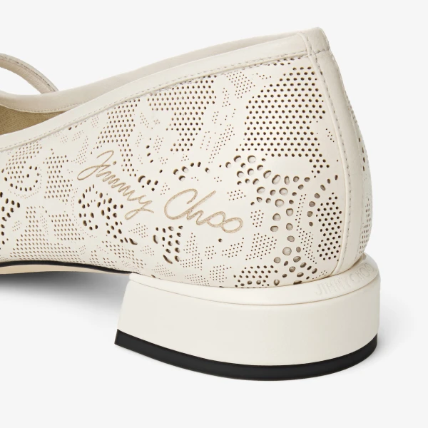 Latte Jimmy Choo Elisa Ballerina Pumps, view 4 | Flats