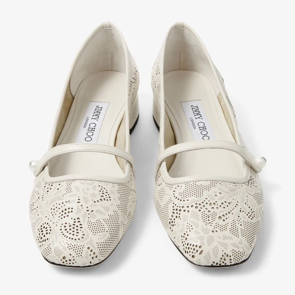 Latte Jimmy Choo Elisa Ballerina Pumps, view 5 | Flats