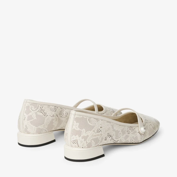 Latte Jimmy Choo Elisa Ballerina Pumps, view 6 | Flats
