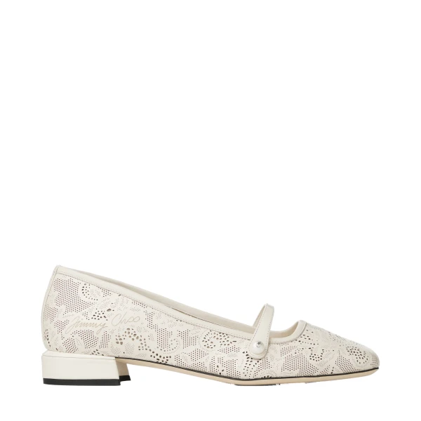 Beige Jimmy Choo Elisa Ballerina Pumps | Flats