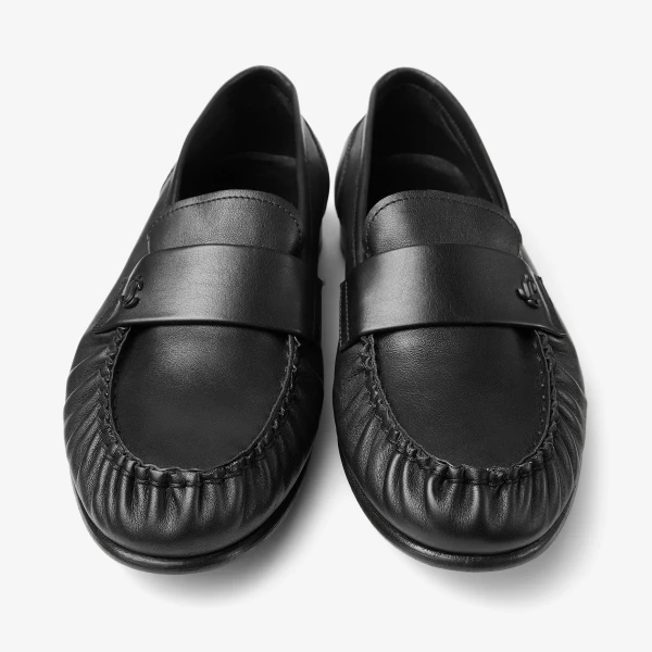 Black Jimmy Choo Ellis Loafer, view 5 | Loafers