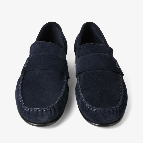 Marine Jimmy Choo Ellis Loafer, view 5 | Loafers