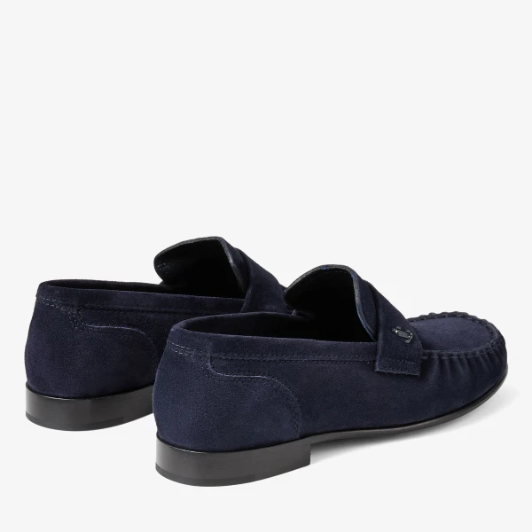 Marine Jimmy Choo Ellis Loafer, view 6 | Loafers