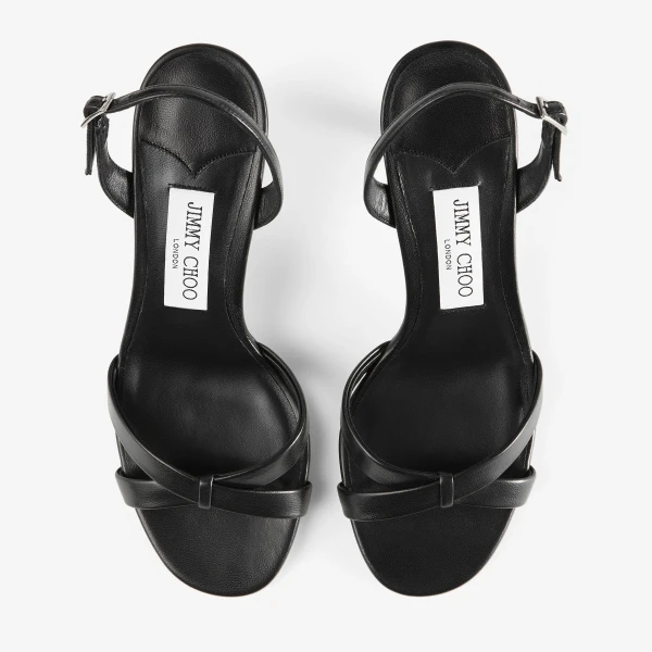 Black Jimmy Choo Elsy 70 Pumps, view 4 | Heels