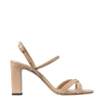 Beige Jimmy Choo Elsy Block Heel 85 Sandals | Sandals