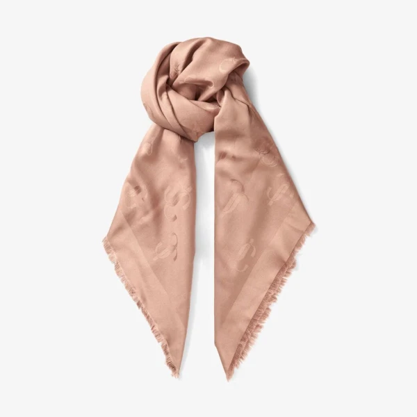 Ballet Pink Jimmy Choo Emani Scarf, view 2 | Scarves