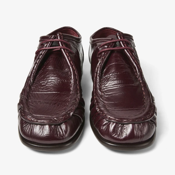 Dark Merlot Jimmy Choo Ember Moccasin Loafers, view 4 | Loafers