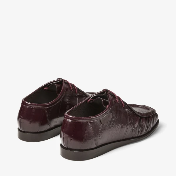 Dark Merlot Jimmy Choo Ember Moccasin Loafers, view 5 | Loafers