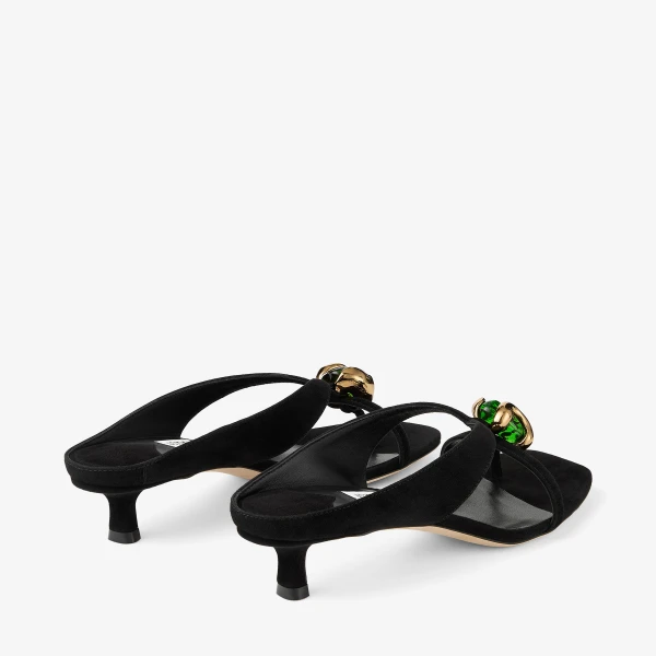 Black and Clover Jimmy Choo Emeri Stone 35 Sandals, view 6 | Sandals