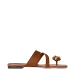 Beige Jimmy Choo Emeri Stone Flat | Sandals
