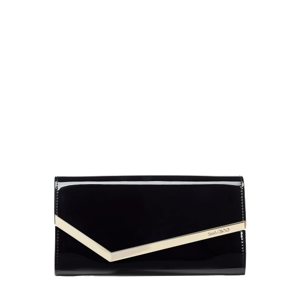 Black Jimmy Choo Emmie Clutch Bag | Clutch Bags