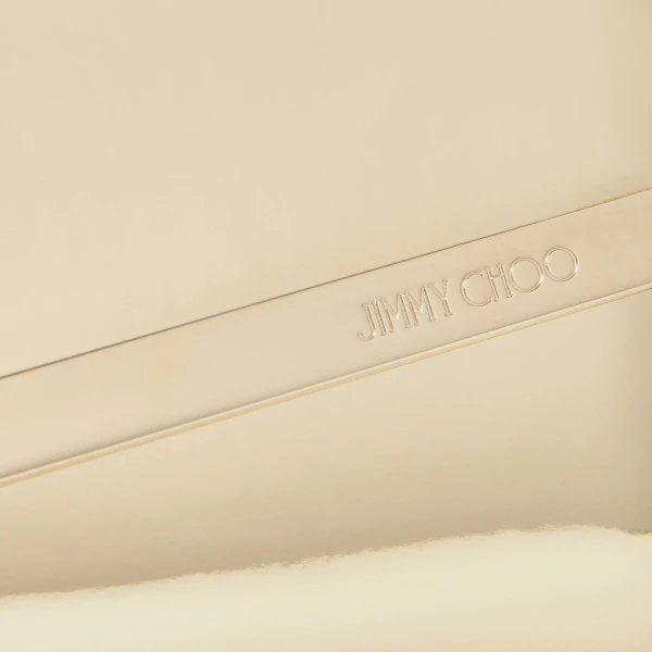 Gold Jimmy Choo Emmie Clutch Bag, view 3 | Clutch Bags