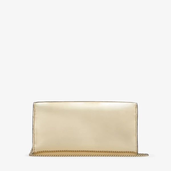 Gold Jimmy Choo Emmie Clutch Bag, view 6 | Clutch Bags