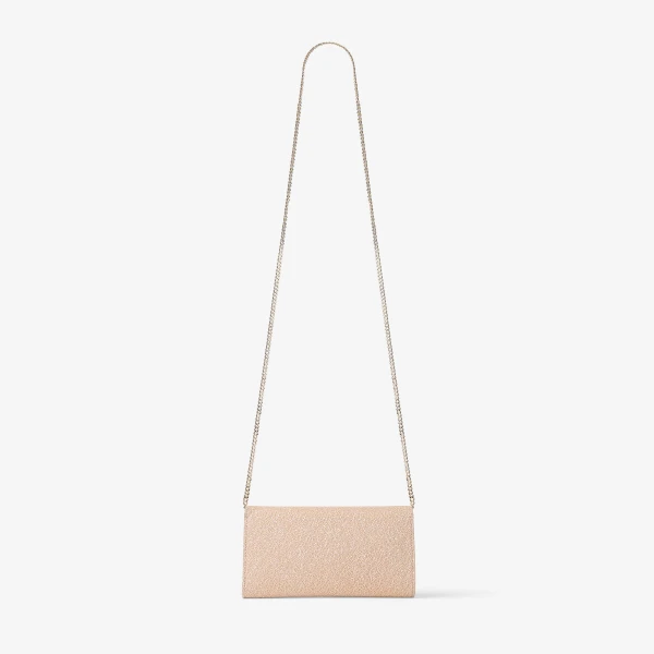 Macaron and Light Gold Jimmy Choo Emmie Clutch Bag, view 6 | Clutch Bags