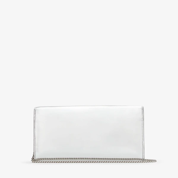 Silver Jimmy Choo Emmie Clutch Bag, view 6 | Clutch Bags