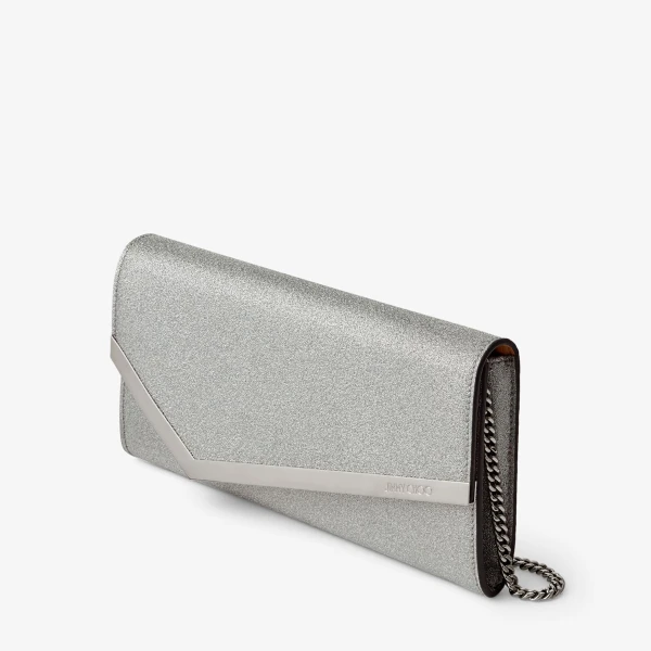 Silver Jimmy Choo Emmie Mini Bag, view 2 | Mini Bags
