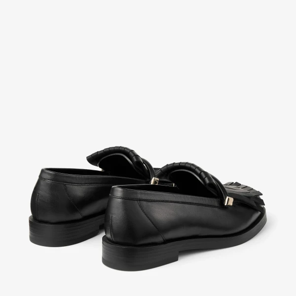 Black Jimmy Choo Eska Loafer, view 6 | Loafers