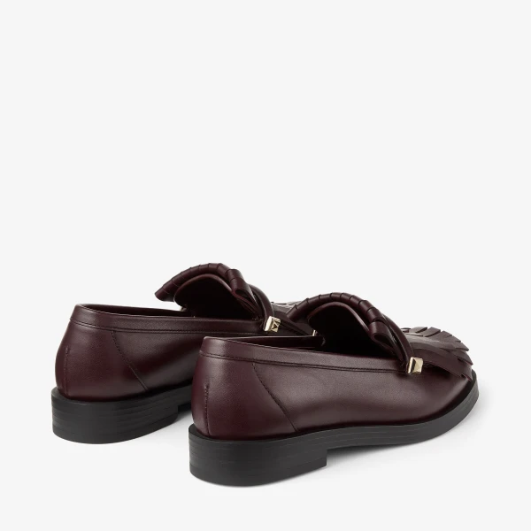 Dark Merlot Jimmy Choo Eska Loafer, view 5 | Loafers