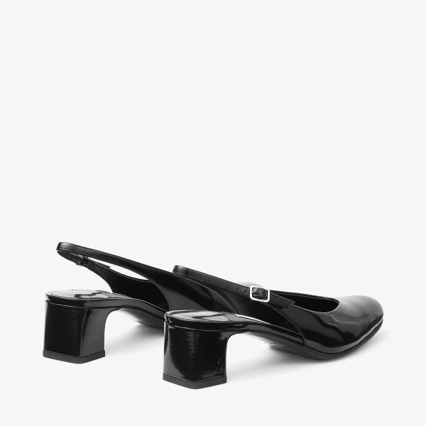 Black Jimmy Choo Eyla Slingback 45, view 6 | Heels