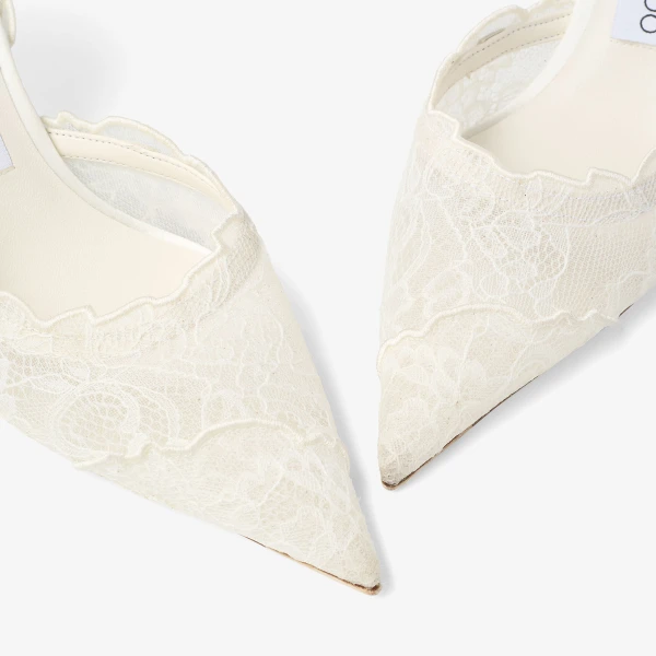 Ivory Jimmy Choo Faiz Pump 65, view 4 | Heels