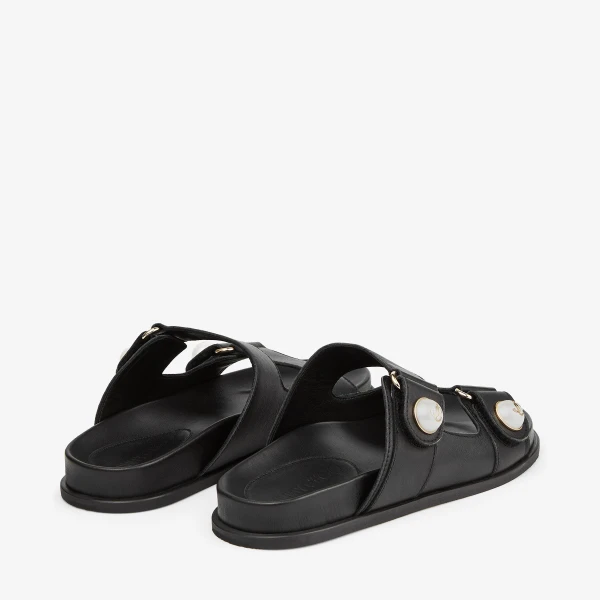 Black Jimmy Choo Fayence Sandal, view 6 | Sandals