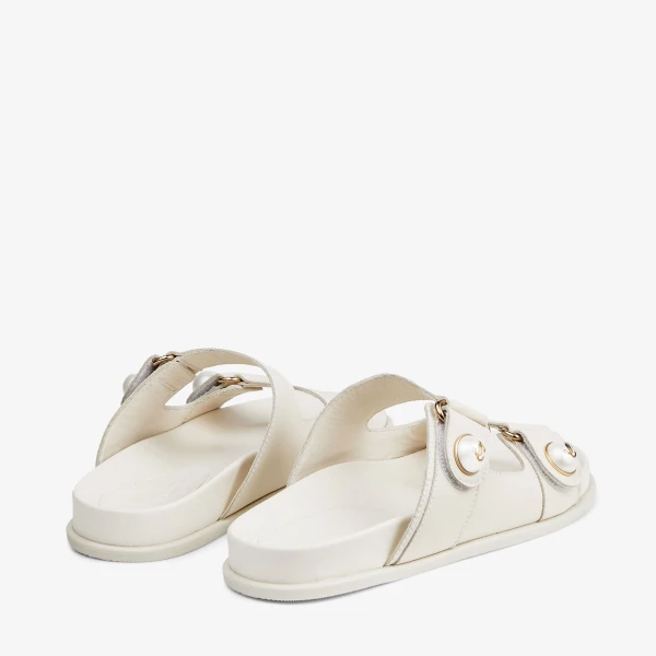 Latte Jimmy Choo Fayence Sandal, view 6 | Sandals