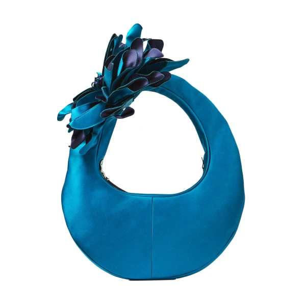 Blue Jimmy Choo Flower Hobo | Shoulder & Crossbody Bags