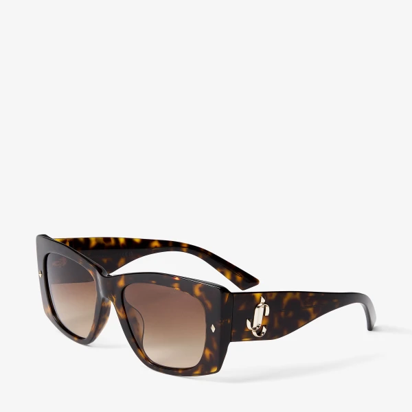 Havana Jimmy Choo Gabi Sunglasses, view 2 | Sunglasses