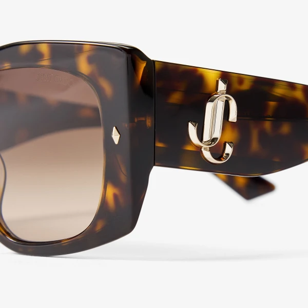 Havana Jimmy Choo Gabi Sunglasses, view 3 | Sunglasses