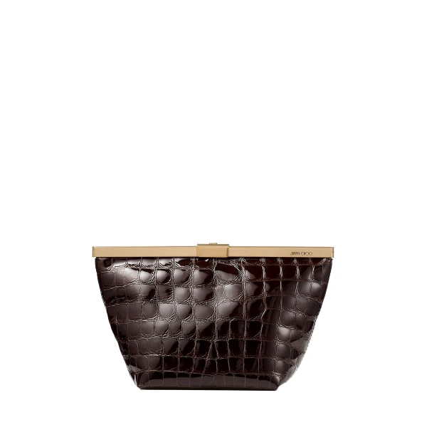 Red Jimmy Choo Ganache Clutch Bag | Clutch Bags