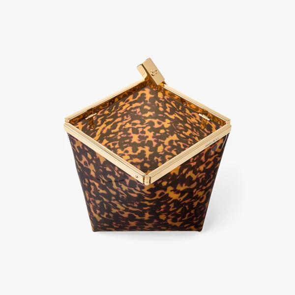 Tortoiseshell Jimmy Choo Ganache Clutch Bag, view 5 | Clutch Bags