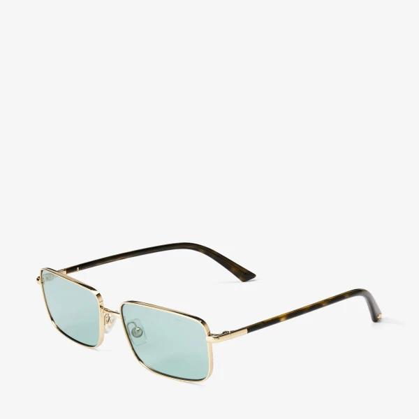Pale Gold Jimmy Choo Gavin Sunglasses, view 2 | Sunglasses