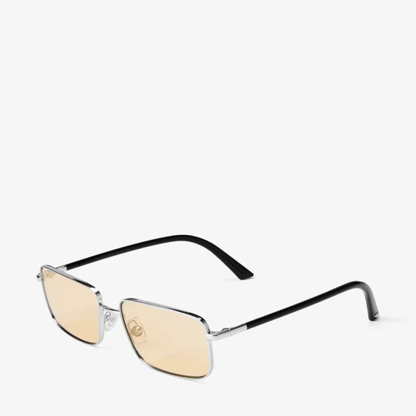 Silver Jimmy Choo Gavin Sunglasses, view 2 | Sunglasses