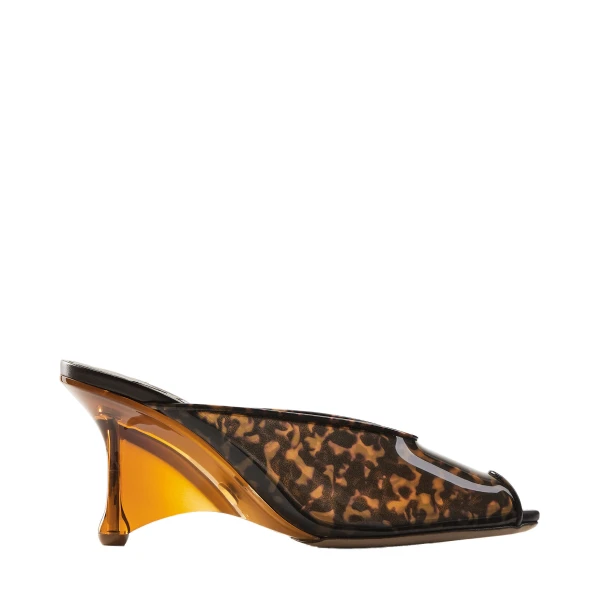 Orange Jimmy Choo Glace Mule 80 | Sandals