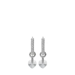 Metallic Jimmy Choo Heart Hoops | Earrings