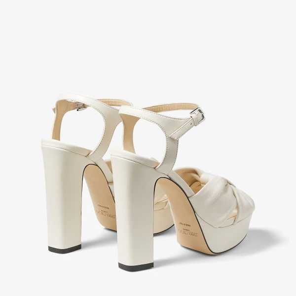 Latte Jimmy Choo Heloise 120 Platform Sandals, view 6 | Sandals