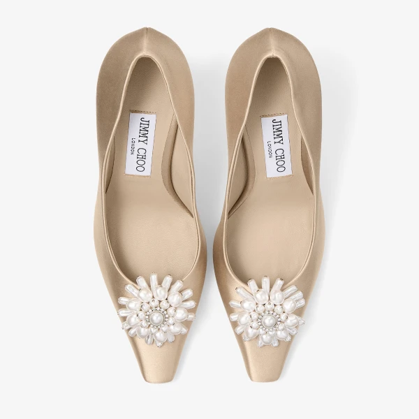 Stone, Pearl and Crystal Jimmy Choo Ines Pump 85, view 6 | Heels