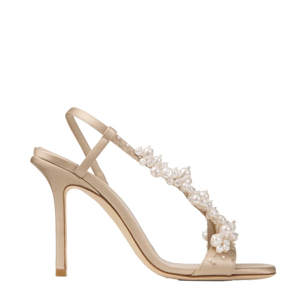 Beige Jimmy Choo Irina 100 Sandals | Sandals