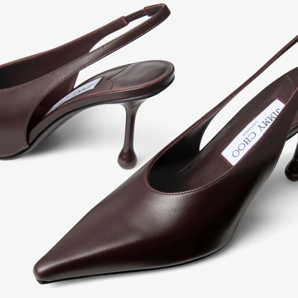 Deep Merlot Jimmy Choo Isa 80 Pumps, view 4 | Heels