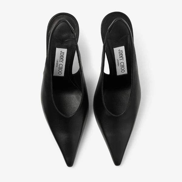 Black Jimmy Choo Isa 95 Pumps, view 5 | Heels