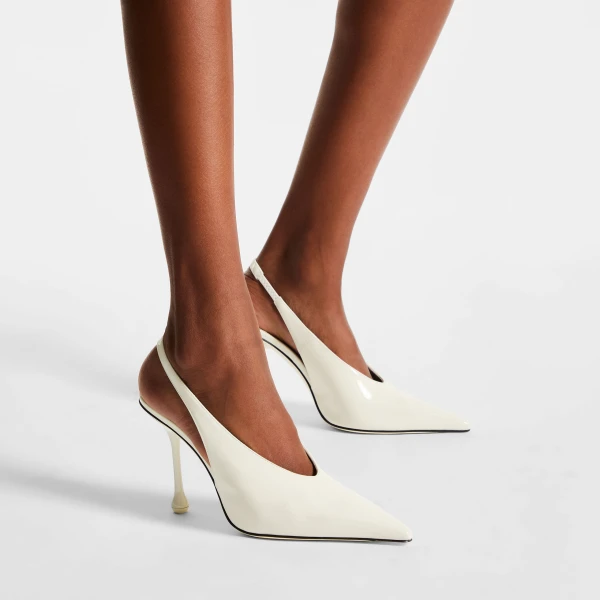 Latte Jimmy Choo Isa 95 Pumps, view 2 | Heels